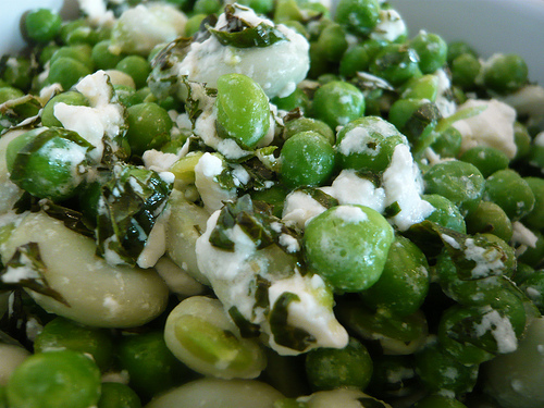 broad bean and fetta recipe